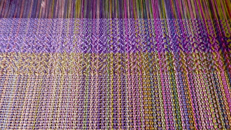 Wedding bouquet gold and lilac weft 2